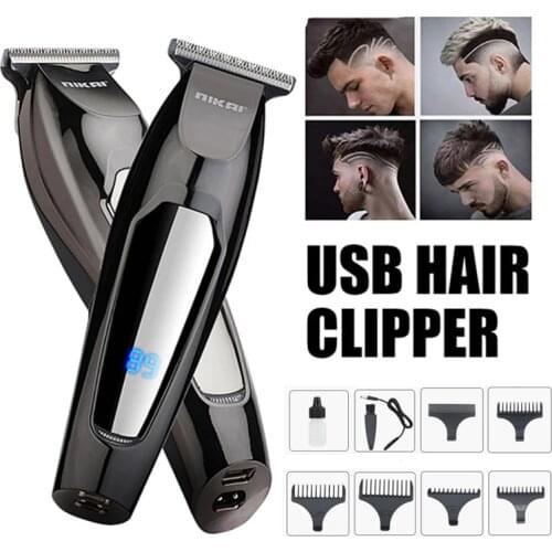 Professional Electric Hair Trimmer 0.1mm Detail Hair Cutting Fast Charging Car Hair Clipper Barber Dedicated Men Trimmer