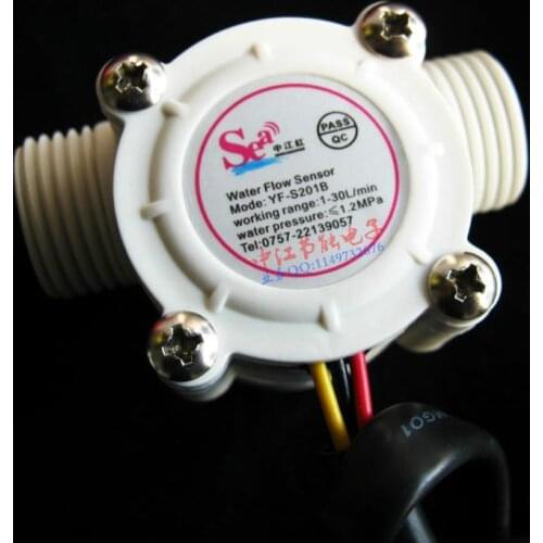 Antirust Water Flow Meter Sensor Counter Indicator Flowmeter fuel pool float switch Hall for water heaters G1/2 1-30L/min DN15