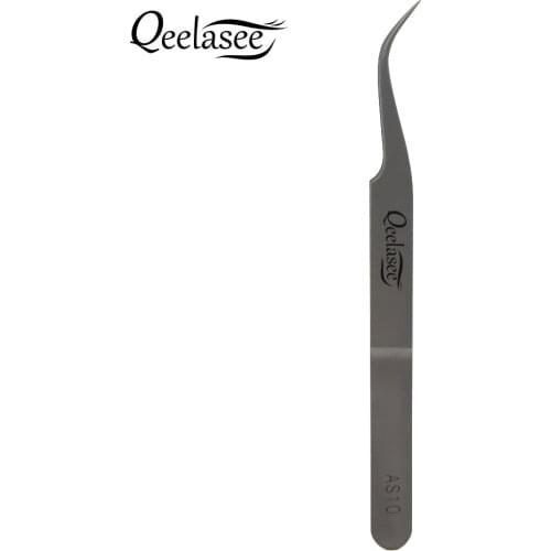 Qeelasee AS10 Eyelash Tweezers 2pc/Lot Best Quality Volume Tweezers for Eyelash Extensions Professional Makeup Tweezers