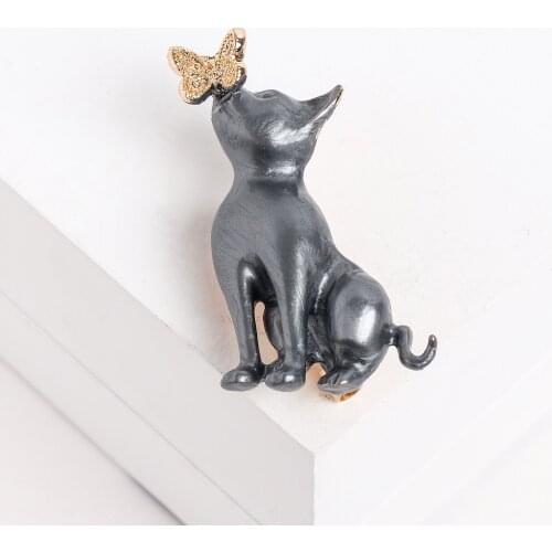 Queen fair Black Brooches For Clothes