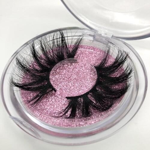 Buzzme New Package 25mm Mink Fur Lashes Dramatic Extra Long 3D Real Mink Eyelash Custom Logo Makeup Beauty Eye Lash
