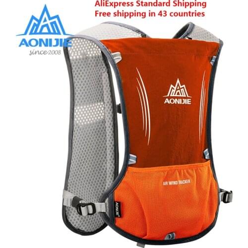 AONIJIE New Hydration Backpack Rucksack Bag Vest Harness Water Bladder Hiking Camping Running Marathon Race Sports E913S 5L
