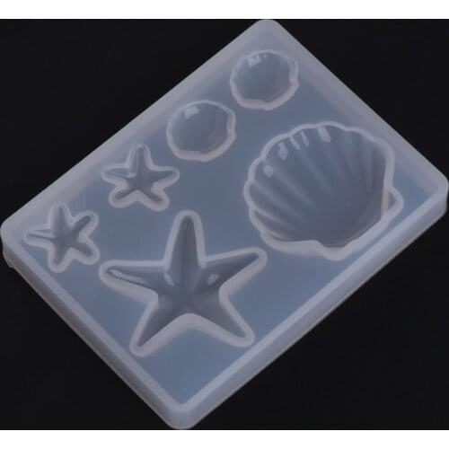 Silicone Mold Diamond Shell Epoxy Resin DIY Jewelry Making Crafts Cake Pendant