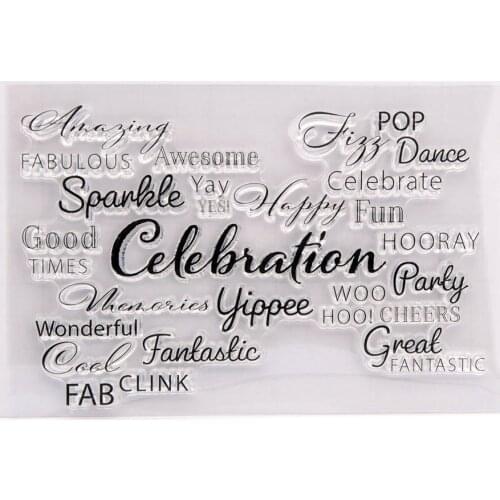 Silicone Clear Stamps for Scrapbooking letter Decoration Embossing Folder Craft Rubber Stamp Tools New