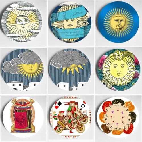 High-Quality Decorative Plate Made By Hand Crafts Home Studio Bar Wall Decoration A Variety Of Wall Plate Ornaments Art Plate