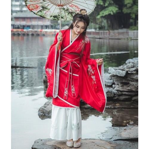 Yuan Shan Song Luo-Elegant Womans Hanfu Curving-Front Robe Chinese Tradition Style Vintage Gorgerous Dress 4Pcs Set