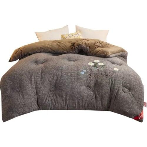 Winter Super Warm 6kg Quilts Duvet home Luxury single double Quliting Milk velvet comfortable soft Blanket Bedding Comforter