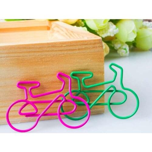 10pcs Bicycle Paper Clip Paper Clip Cute Bookmark Paper Clip Custom Paper Clip Office Clip