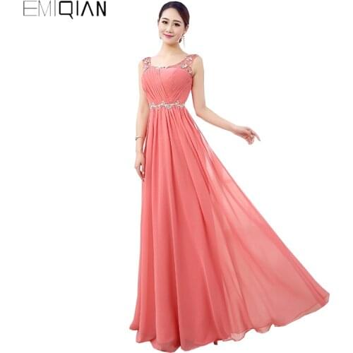 100% Real Photo Latest Designs A Line Tank Evening Dress