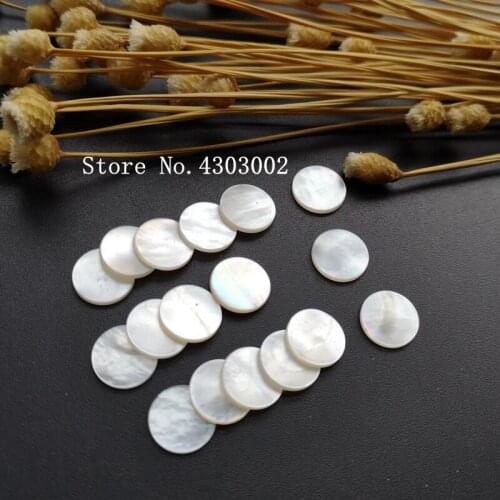 100pcs/lot 10mm Natural Round Disk Mother of Pearl shell for DIY Jewelry Natural Round Slice MOP Pearl shell for watch making
