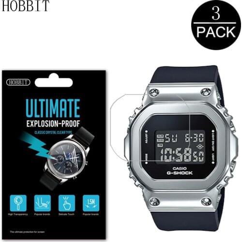 3PCS Nano Explosion-proof Screen Protector For Casio G-Shock GM-S5600 S5600G S5600PG SmartWatch HD Clear Screen Guard Film