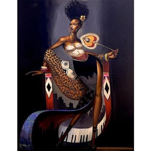 DIY Diamond Painting African Women Dancing Diamond Embroidery for Sale Home Decor Rhinestones Wall Decor Needlework Art Crafts