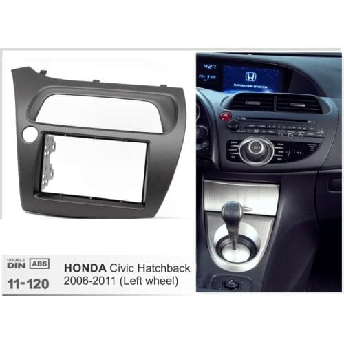 2Din Car Radio Fascia Frame Kit For HONDA civic Hatchback 2006-2011 car Radio Stereo Audio Bezel Facia Panel Trim Dash