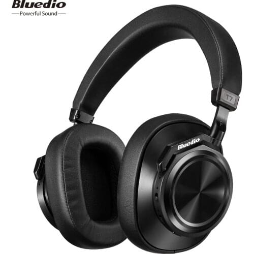 Bluedio Active Noise Cancelling Wireless Bluetooth Headphones T7 Portable Headset with Face Recognition for Phones and Music
