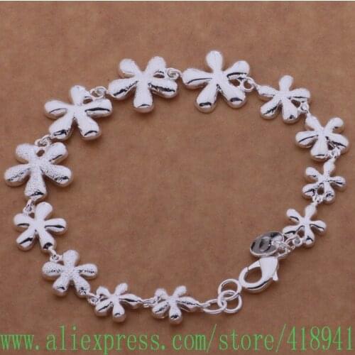 Silver Plated bracelet, Silver Plated fashion jewelry Full size the plum blossom /dwxamoea axzajpga AH022