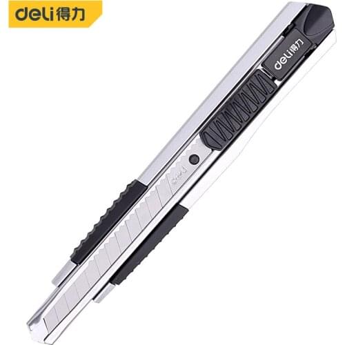 Deli 1pcs Metal Utility Knife Cutter Letter Opener School Office Supplies School Office Stationery Supplies Paper Cutter Knife