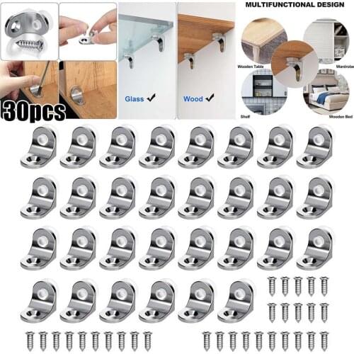 30pcs Shelf Support Stud Cabinet Unit Cupboard Pegs Pin Hanger Bracket Suction Cup Home Decoration Hardware Accessories
