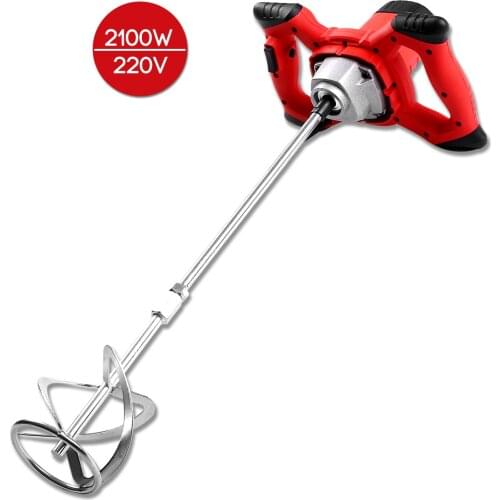 220V Electric Handheld Paint Cement Mortar Mixer Machine