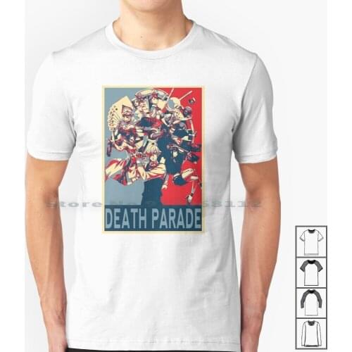 Death Parade - Poster T Shirt 100% Cotton Death Parade Anime Death Billiards Decim Chiyuki Creative Trending Vintage Cool Gift