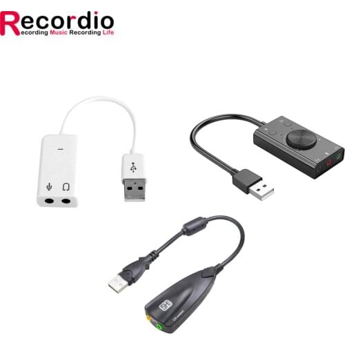 GAZ-AU2 USB Sound Card 7.1 Channel 5HV2 3D Audio Card Adapter With microphone sound card