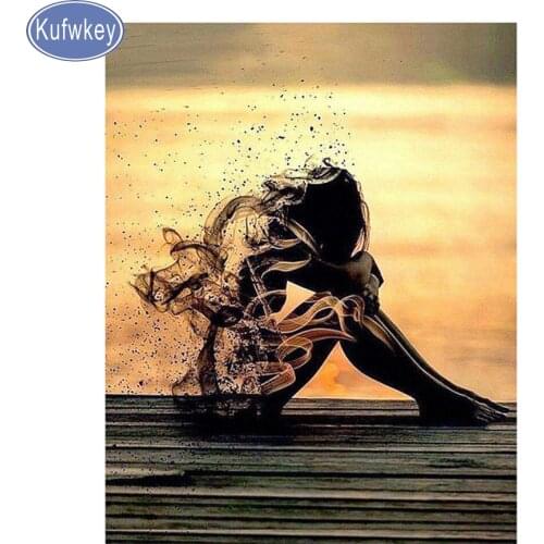 Full Drill square 5d DIY Diamond Painting Beauty girl 3d Cross-Stitch Embroidery art and Craft Kit abstract mosaic Diamond image