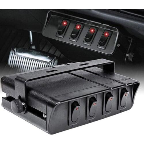 On/Off Rocker Toggle Switch Panel Box 4/6 Gang 12V Rocker Switch Box