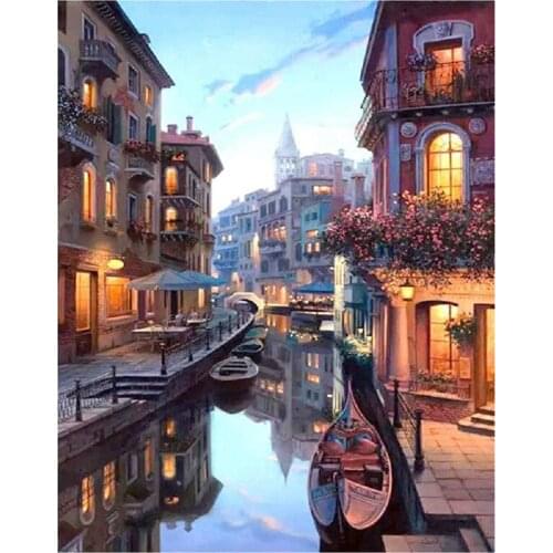 Paint By Numbers DIY Acrylic Painting Kit for Kids & Adults 40X45cm Silent Night with 3 Brushes