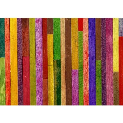 Colorful Wooden Plank Wall Photo Backgrounds Custom Backdrop for Children Baby Toy Pets Portrait Photocall Photography Props