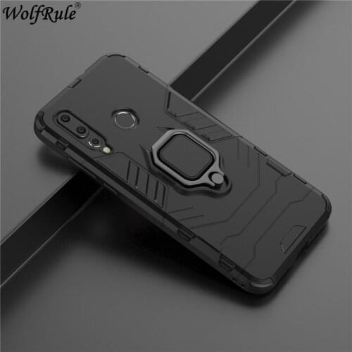 Wolfrule Holder Magnetic Case For Huawei Nova 4 Cover Durable Metal Ring Stand Cover For Huawei Nova 4 Case 6.4 INCH Shockproof