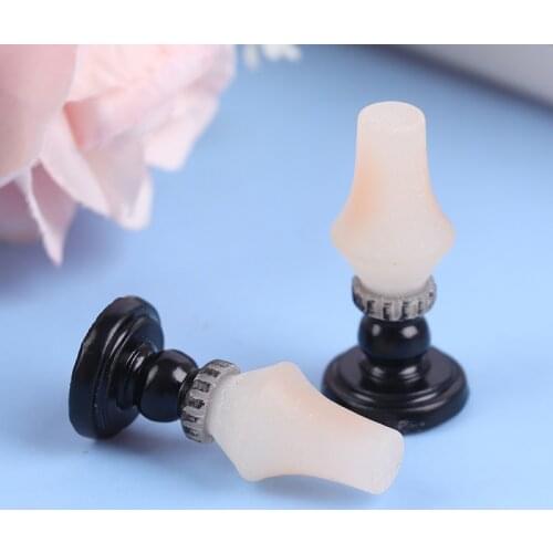 1:12 Scale Dollhouse Miniature Candlesticks White Candles Doll House Accessories Furniture Toy New