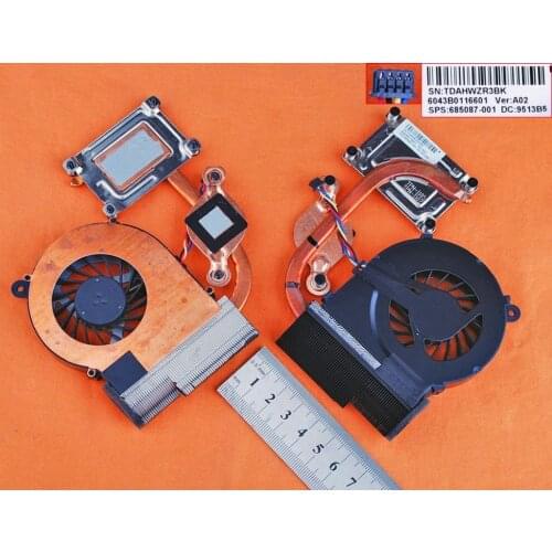 New Laptop Cooling Fan for HP CQ56 G5 G6-1000 G6-1B67CA(Independent Graphics,Heatsink,4Pin) PN:685087-001 6043B0116601