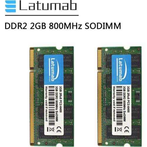 Latumab DDR2 RAM 2GB 4GB 8GB 800mhz Laptop Memory RAM SODIMM Memory PC2-6400 200Pin 1.8V RAM DDR2 Notebook Module