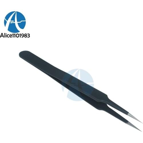 TU-14B Anti-static Tweezer Non-magnetic Straight Tip Tweezer Anti-Magnetic Anti-Acid Stainless Steel Tweezer