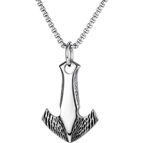 Stainless Steel Vintage Flying Spear Pendant Necklace Primitive Tribal Chief Arms Spear Necklaces Men Jewelry Gift For Him