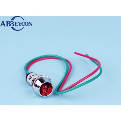 ZS85 metal red blue lamp[24v pilot light indicator lights lamp with cable indicator light