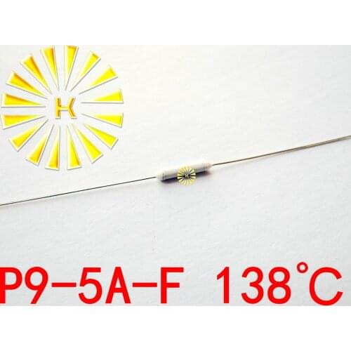 100% Original P9-5A-F 138 degree Thermal-Links 5A 250V Resistance Temperature Fuse x 100PCS FREE SHIPPING