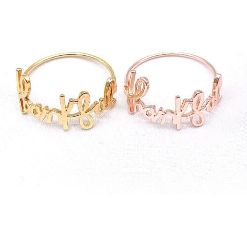 12pcs Creative English alphabet napkin ring napkin buckle metal mouth cloth ring