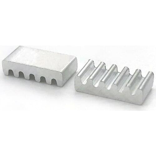 20pcs Aluminum heatsink small radiator IC chip heat sink block 6*12*3MM Cooler cooling motherboard aluminum block aluminum sheet