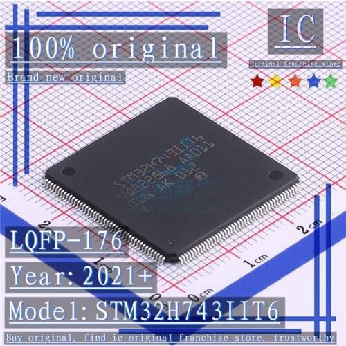 2021+ 100% Brand new original 1PCS-5PCS STM32H743IIT6 LQFP-176 Microcontroller chip