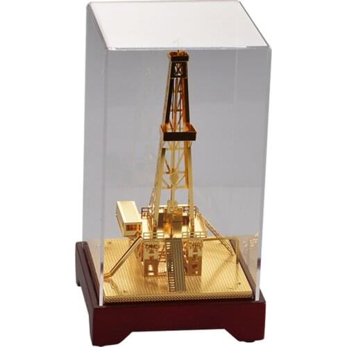 21.8 X 12 X 12cm Sand Table Train Model Craft Ornament Simulation Well Drill Machine Miniatures Landscape