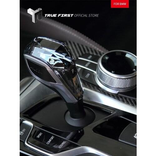 Car Accessories Crystal Gear Shift Knob and Multimedia Knob and Start-stop Button Set For BMW 5 Series G30 G38 2018-2020