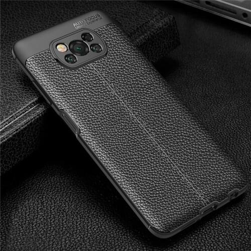 For Xiaomi Poco X3 NFC F2 Pro Cases Cover luxury Leather Soft Silicone Phone Back Shockproof Cover For Xiaomi Poco X3 Funda