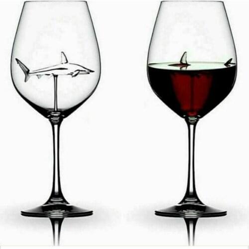 Home The Original Shark Red Wine Glass Wine BottleCrystal For Party Flutes Glass cup show elegance upscale wine glass