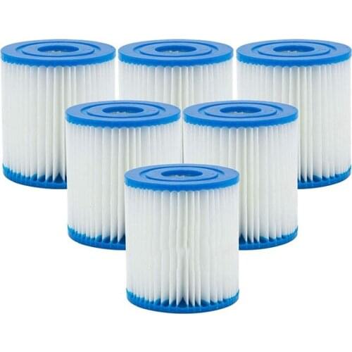 6Pcs Swimming Pool Filter Elements for Bestway Type I Filter,for Swimming Pool,Pool Filter Pump Replacement Parts