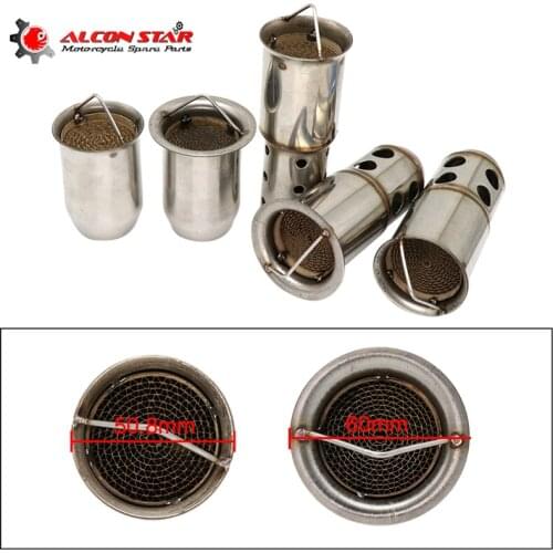 Alconstar- Stainless Steel 51mm/60mm Motorcycle Exhaust DB Killer Muffler Silencer Noise Sound For Honda for Suzuki Yoshimura