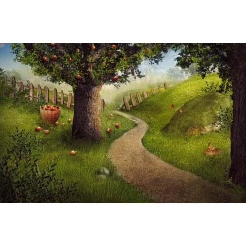 HUAYI Photography Backdrop Easter Spring Fairy Cartoon Bunny Photo Background Newborns Baby Child Birthday Party Backdrops