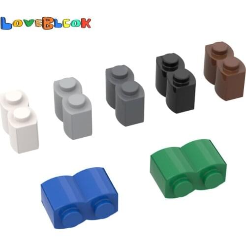 Palisade Brick 1x2 Building Blocks Assembles MOC Technical Parts Toy Creative For Kids Compatible 30136 10pcs/Lot