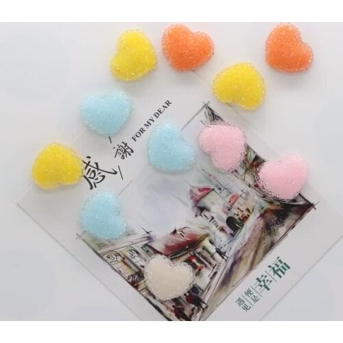 Fridge magnet 20mm heart shape candy strong magnet kids like colorful whiteboard decoration magnetic sticker paper fixer