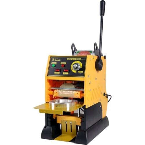 Milk tea sealing machine commercial milk tea shop semi-automatic beverage soy milk cup sealing machine small household hand