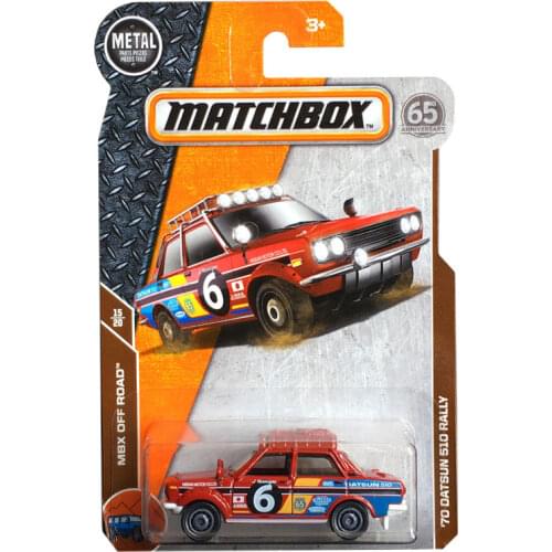 2018 Matchbox Cars 1:64 70 DATSUN 510 RALLY Metal Diecast Alloy Model Car Toy Vehicles